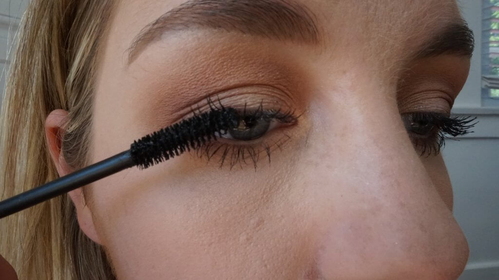 applying mascara