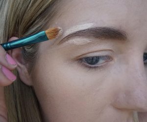 carving out eyebrow