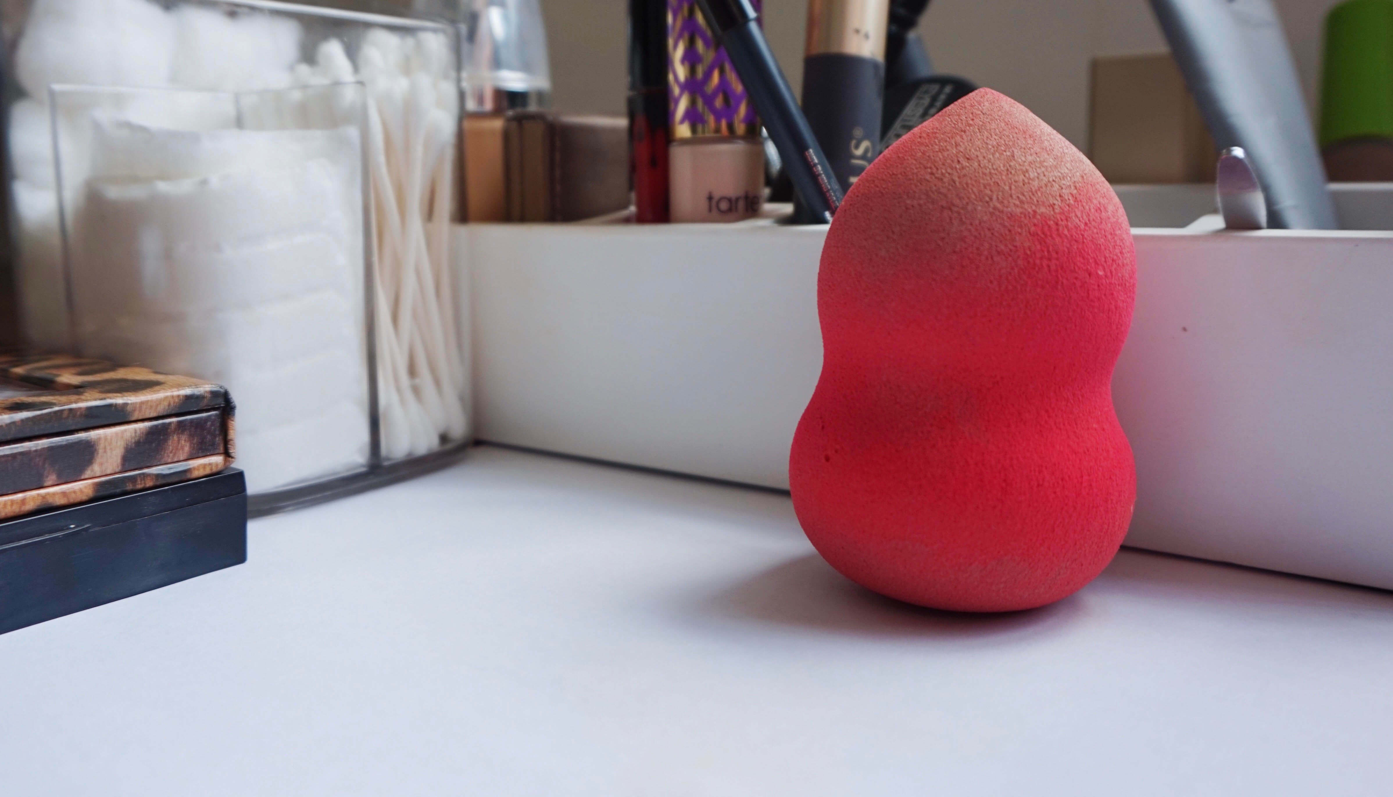 beauty sponge on counter