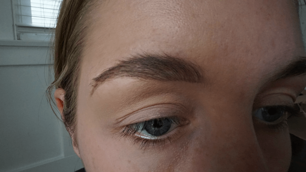 eyebrows filled in