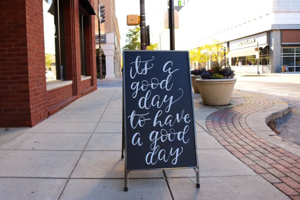 The Find Fort Wayne exterior sign