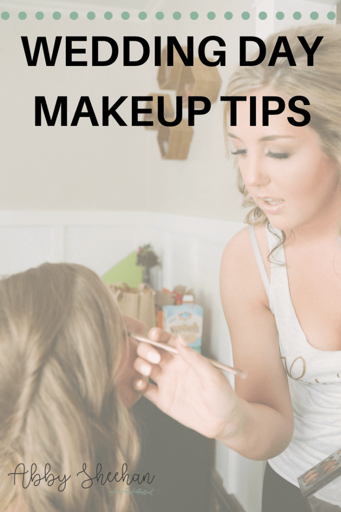 wedding day makeup tips social media graphic