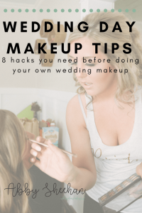 wedding day makeup tips social media graphc